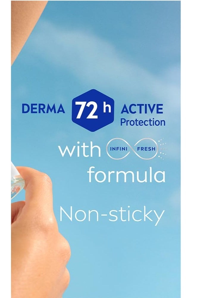 NIVEA Fresh Natural Roll On Deodorant | 72H Long Lasting Freshness | Fights Bacteria and Bad Odour | Mild Soothing Fragrance | With Ocean Extracts  Dermatologically Approved & Paraben Free Formula | 50ml - Image 2